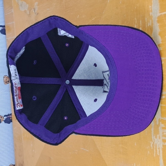 Vintage Northwestern University Wildcats embroidered spellout black & purple hat - Picture 6 of 7